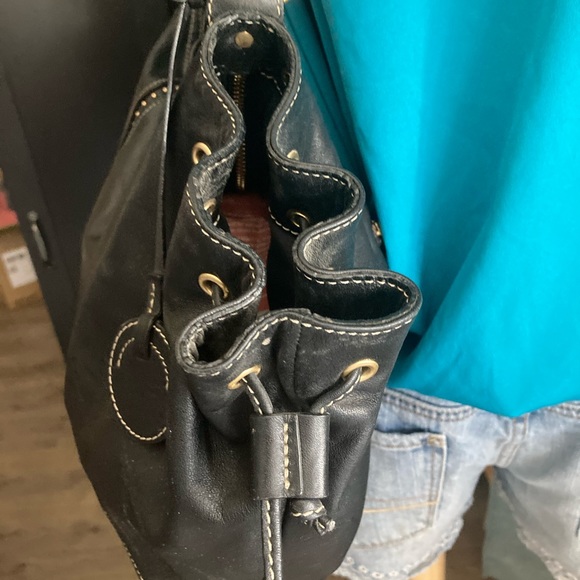 Perlina NY black leather Hobo bag - Picture 8 of 14